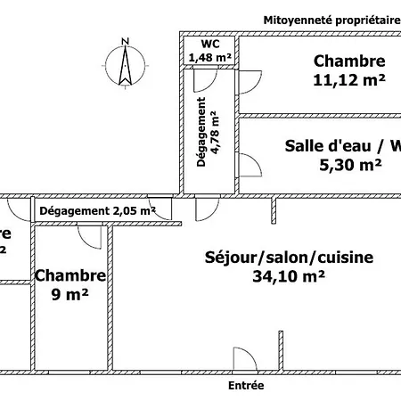펜션 Au Coeur Du Village - 6 Pers. - Fr-1-426-616 Saint-Julien-des-Landes